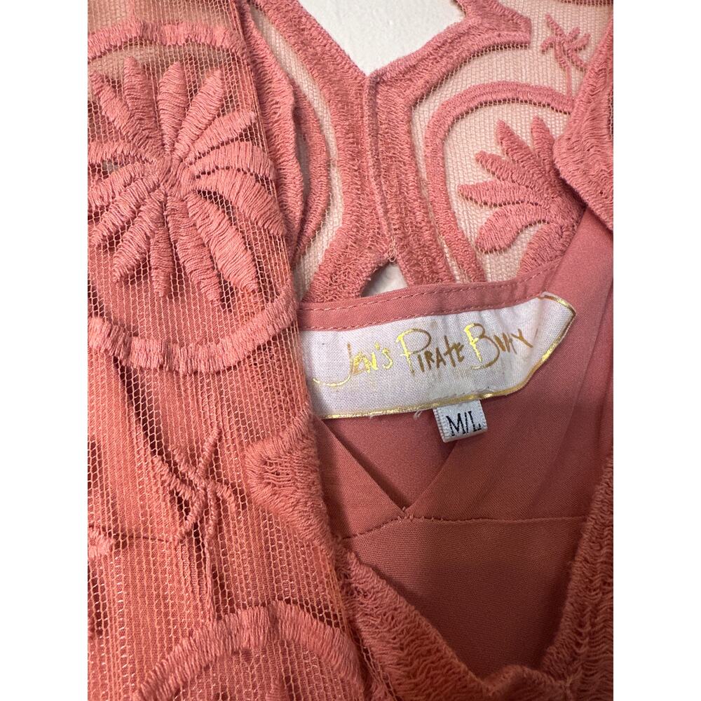 Jen's Pirate Booty Pixie Mykonos Kaftan Dress or Coverup in Clay MEDIUM/LARGE - Picture 5 of 7